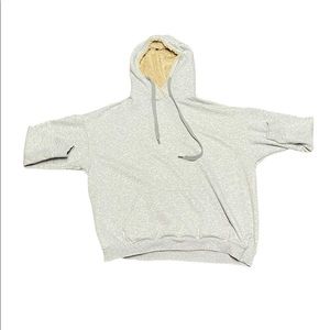 Fluffy grey aerie hoodie